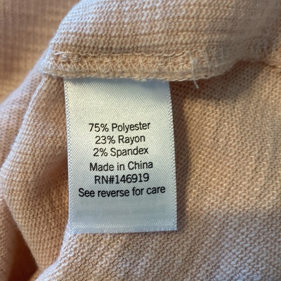 Lauren Conrad Pink Ruffle Long Sleeve Layering Blouse - Picture 6 of 6